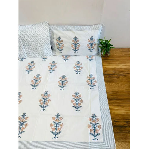 Hand Block Double Bed Sheet