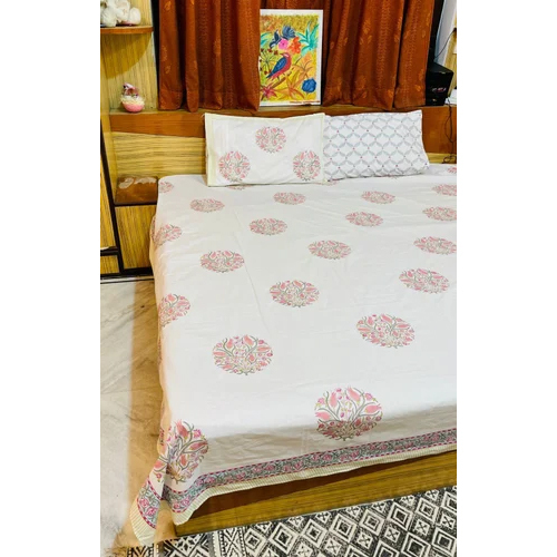 Designer Hand Block Printed Bed Sheet