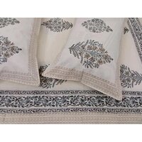 Hand Block Double Bed Sheet
