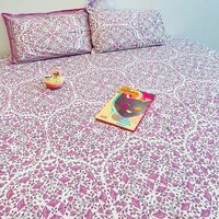 Sanganeri Printed Double Bed Sheet