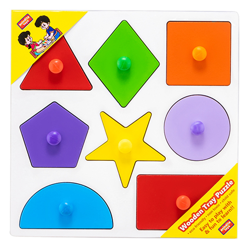 Shape Sorter Tray And Eight Shapes With Knobs Age Group 3 Year Plus at