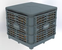 White / Gray Botom Discharge Duct Air Cooler