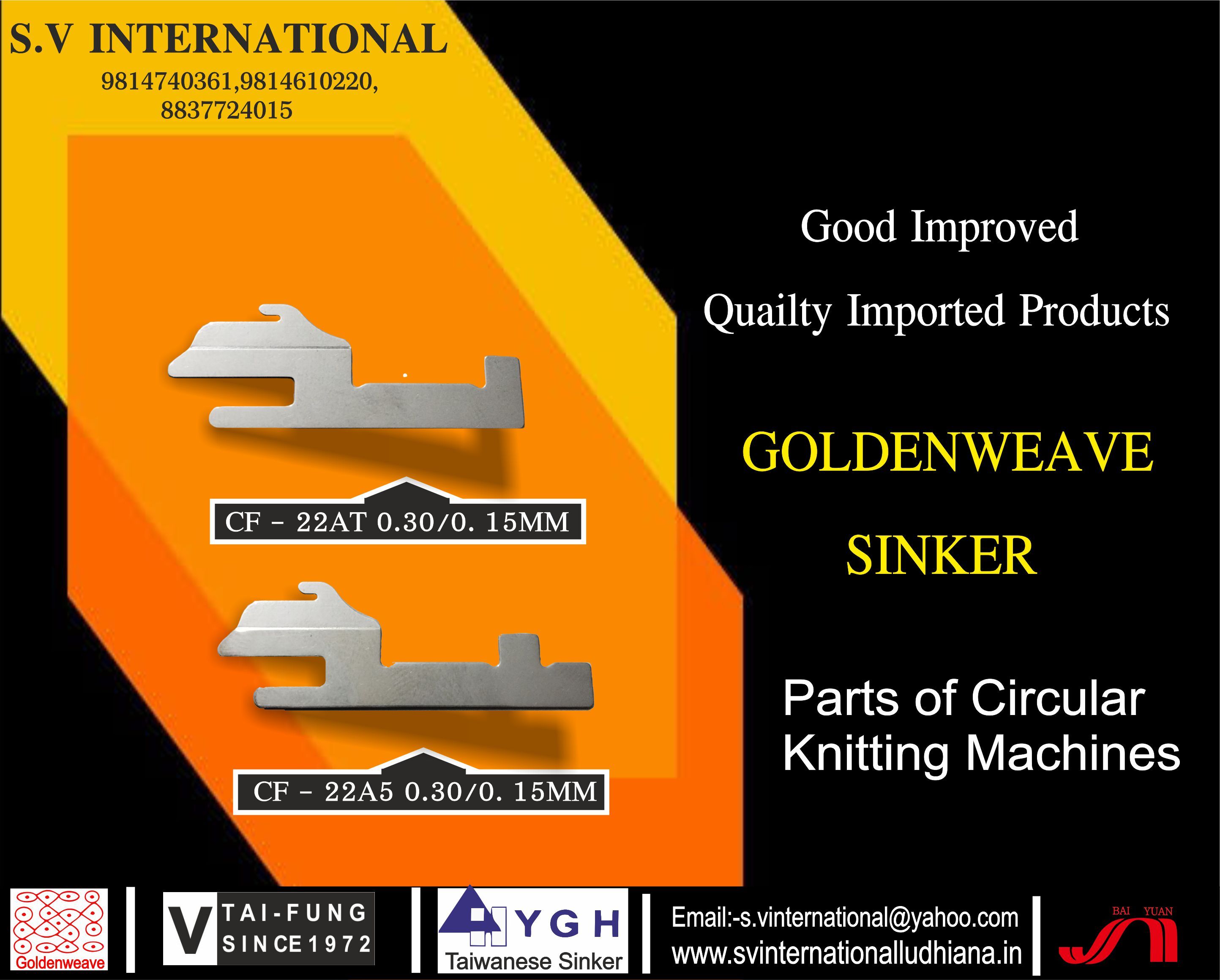 CF-22AT 0.30/0.15MM AND CF-22A5 0.30/0.15MM Golden Weave Brand Made in Korea