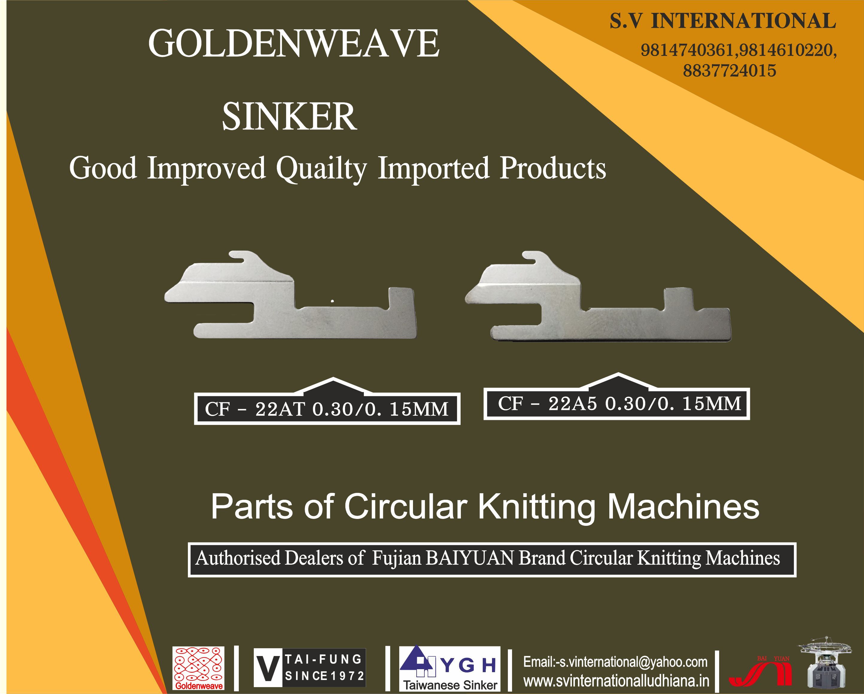 CF-22AT 0.30/0.15MM AND CF-22A5 0.30/0.15MM Golden Weave Brand Made in Korea
