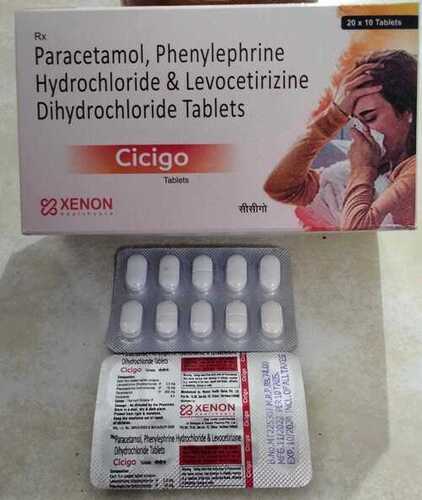 Paracetamol Phenylephine Hydrochloride And Levocetirizine Dihydrochloride Tablets