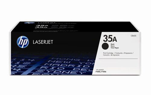 Black HP 35A Toner Cartridge For Laser Printer