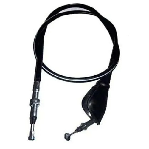 Two Wheeler Clutch Wire Cable - Steel Braided, PVC Coated | Black Color, Essential for Gear Shifting and Engine Connection