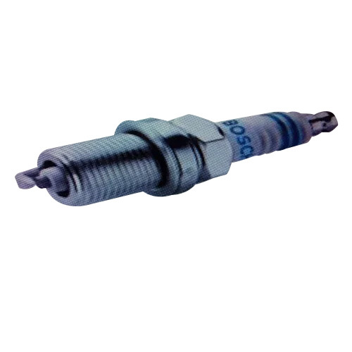Bike Spark Plug - Aluminium, 2 Wheeler Compatibility , Grey Color, Essential Ignition Component for Optimal Engine Performance