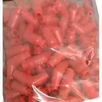 Motorcycle Spark Plug Cap - Plastic Material, Red Color | Insulating Body, Connector For Secure Ignition And Weather Resistance