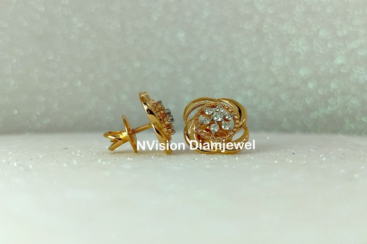 Natural Diamond Planetary themed Earrings