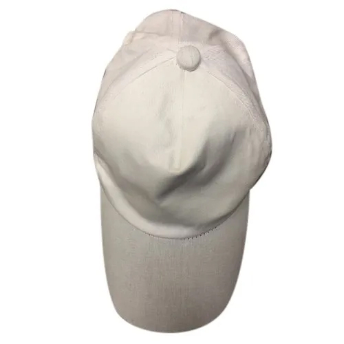 Plain White Cap - Cotton, Different Sizes Available | Customized Design for Male Wearers