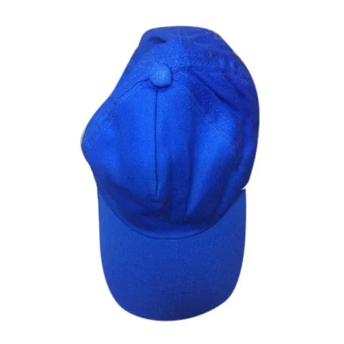 Plain Blue Cap - Cotton Material, Available in Different Sizes | Customized Design for Male Wearers