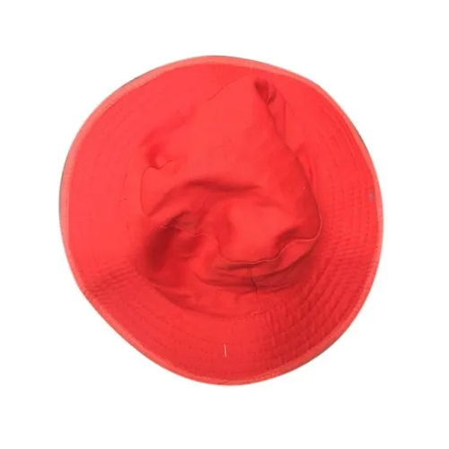 Kids Red Plain Hat - Cotton Blend, Different Sizes Available | Timeless Fedora Design, Ideal for Special Occasions, Comfortable and Washable