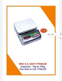 HONEYWELL Brand Table Top Weighing Scale S.S Body F/B