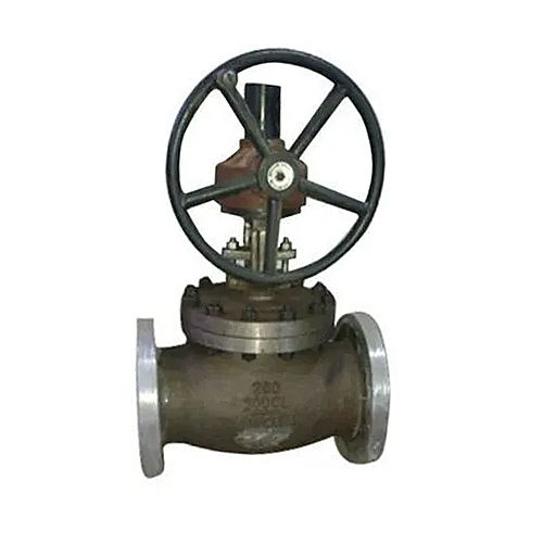 Silver Gear Operated Globe Valve