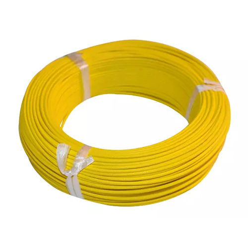 Yellow Silicone Rubber Wire - Rated Voltage: 600 Volt (V)