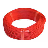 Red Fiber Glass Braided Silicone Rubber Wire