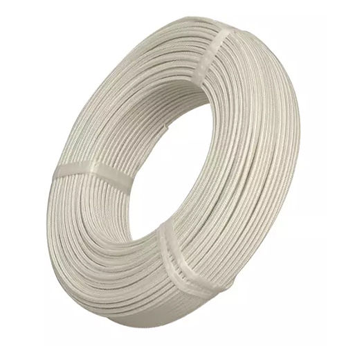 Electric Fire Resistant Mica Glass Fiber Wire - Color: White