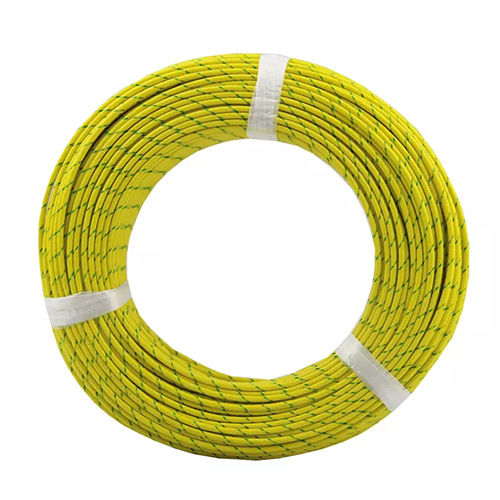 Yellow Aircraft Used Lacquer Wire - Conductor Material: Copper