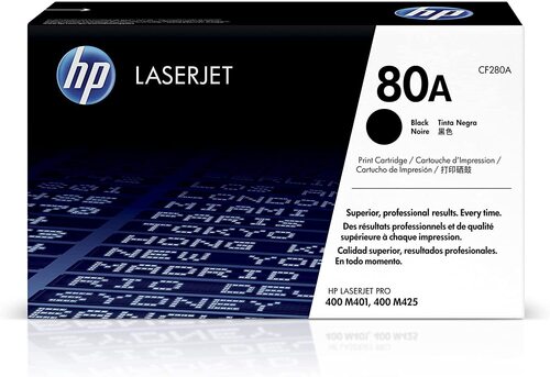 Black HP 80A Toner Cartridge  AC-80A / CF280A