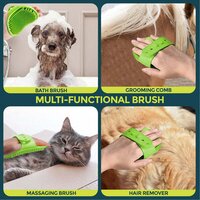 PUPPIES PET MASSAGE RUBBER BATH GLOVE FOR DOGS