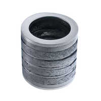 2 Inch Graphite Seal Ring - Graphite Material, 2 Inch Size, Grey Color | Round Shape, Flexible, High Temperature & Pressure Resistance, Low Friction