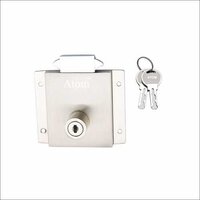 Steel Wardrobe Lock Silver Satin Finish 18 Mm Cupboard Lock - Stainless Steel, High Security Level, 2 Keys Included | Ideal For Main Door, Usage: Cabinet & Window Lock