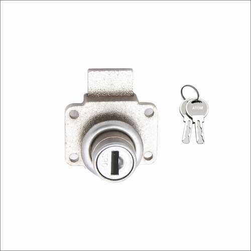 Steel Wardrobe Lock Silver Satin Finish Multipurpose Lock