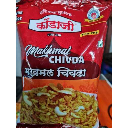 Makhmal Chivda - Crunchy Snack Mix with Flattened Rice Flakes, Dry Fruits, and Nuts | First Class Quality, Spicy and Sweet Flavors