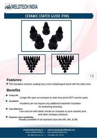 Ceramic coated guide pins