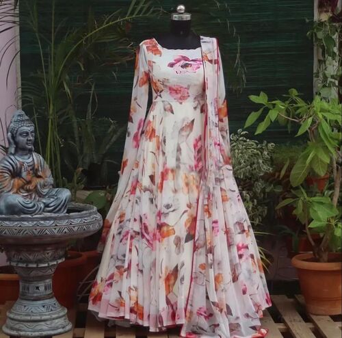 Baani White Georgette Kurti