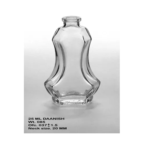 20-30 ml Glass Perfume Bottles - Glass Material, Transparent Color , Multi-Design Shape with Crown Cap Sealing Type for Oils