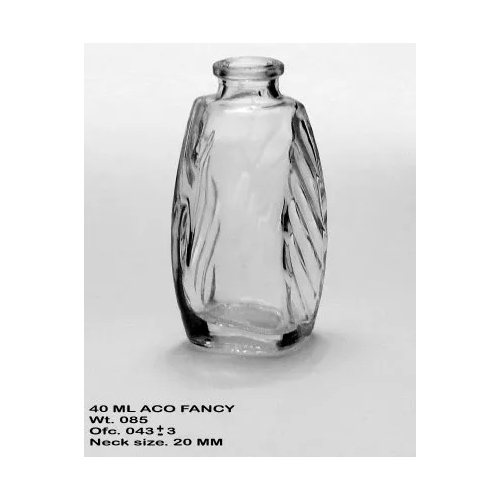 Transparent 40 - 50 Ml Glass Perfume Bottles