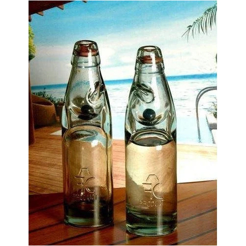 Codd Goli Soda Glass Bottles - Glass Material Transparent Color | Goli Sealing Type for Beverages