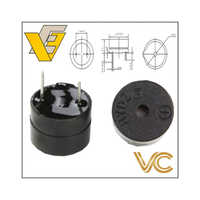 12x10mm B10 24v 70db Hydz Piezo Buzzer - Gray | Ideal For Industrial Applications, Reliable Sound Output, Compact Design