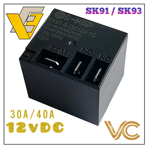 S-KAP SK91-SK93 12VDC Power Relay