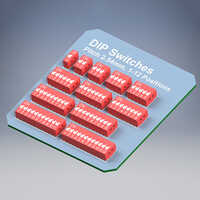 12 Way Red Smd Switch - Industrial Grade , High Visibility Red Design For Optimal Performance