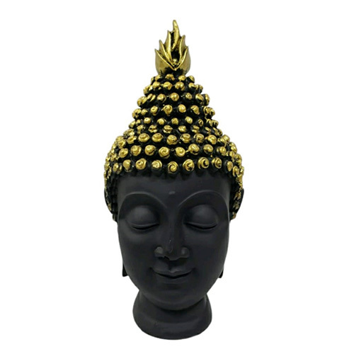 Decorative Buddha Head Statue - PVC Material Various Sizes Available | Durable Indian Style Design Ideal for Home Decor