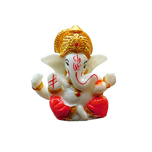Ba Ganesh Ji Statue - PVC Material 2.5 Inch Size Available in Multiple Options | Durable Indian Regional Style Decor