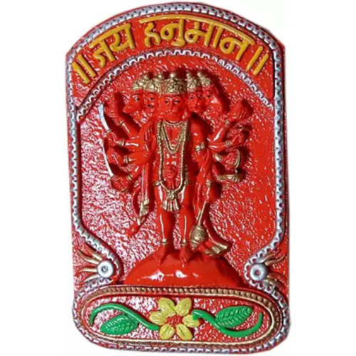 10 Inch Panchmukhi Hanuman Statue - Durable PVC Material Available in Various Sizes | Indian Regional Style Perfect for Home Decor