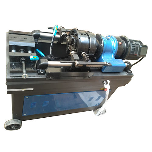 Black Sensor Type Rebar Threading Machine