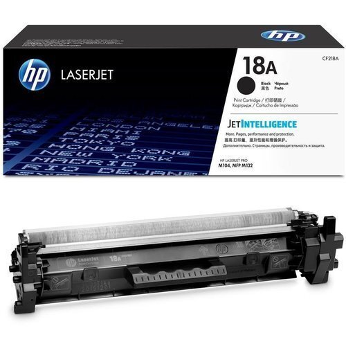 HP Original Laser HP 18A Black Original LaserJet Toner Cartridge (CF218A)
