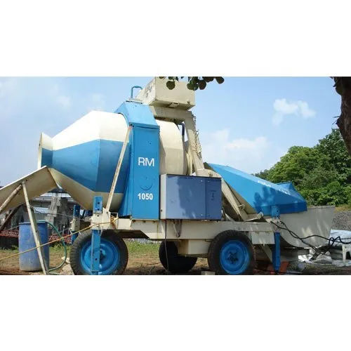 Blue Industrial Mobile Reversible Batching Plant