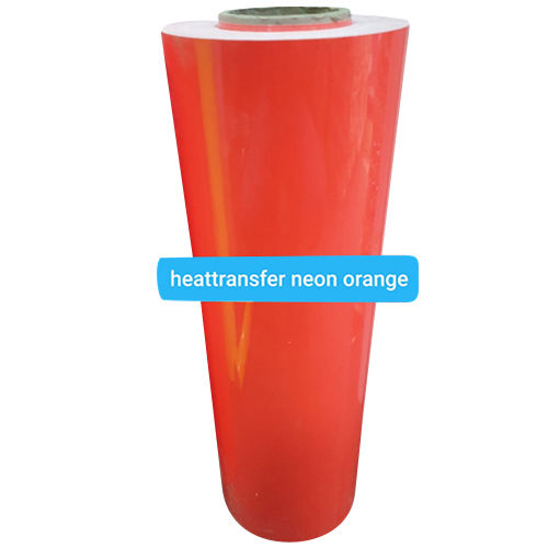 Aerosol Products Heat Transfer Neon Orange Vinyl Roll