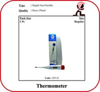 Digital Non Flexible Thermometer - Heavy Plastic 120 mm Thickness | High Strength Accurate Comfortable for Oral Armpit and Rectal Use