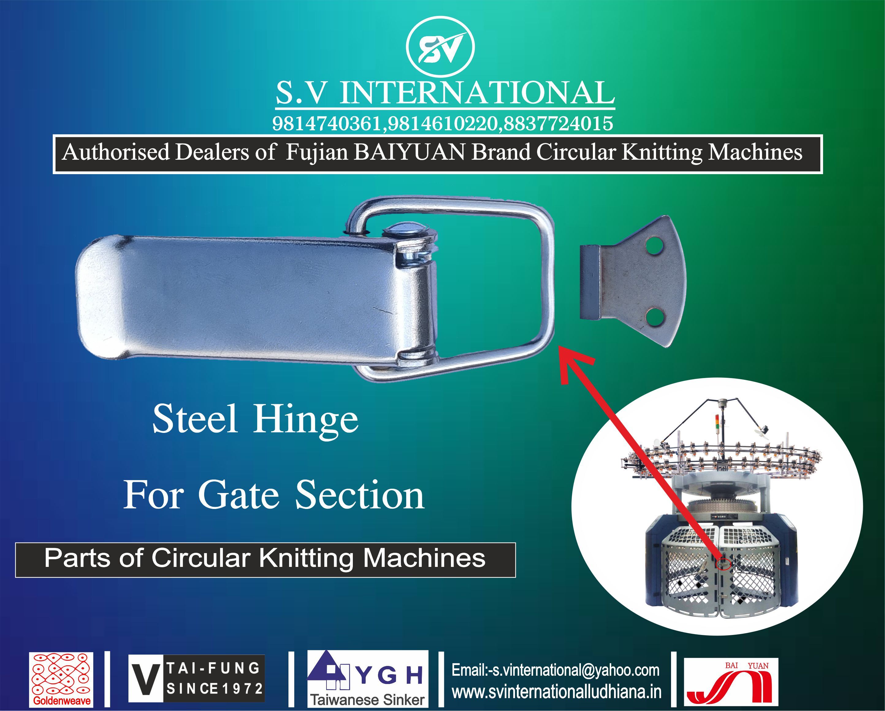 Steel Hinge For Gate Section