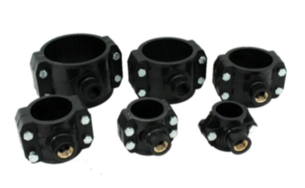 Hdpe Pipe Service Saddle - Color: Black
