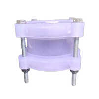 Pp White D Joint - Plastic Coupling, 4x4x4 Inches | Water Pipe Joint, Available In Various Sizes, Flexible Connecting Type, Pure White Finish