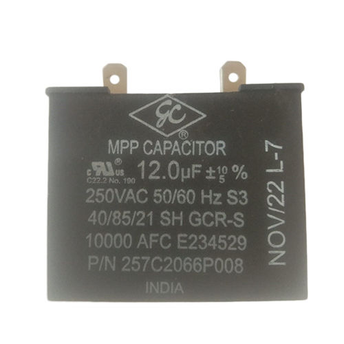 12 Mfd 250 Vac Box Type Mpp Capacitor