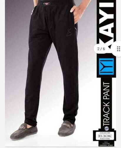 Men Fancy Track Pant - Cotton Blend, Black, Elasticated Waist | Drawstring Closure, Soft Fabric, Stylish Design, Comfortable Fit, Durable Material, Pockets Included, Breathable Fabric, Easy to Wash